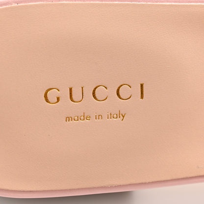 Gucci Cosmos Softy Calfskin Interlocking G Cut Out Slide Sandals 39 Pastel Pink 6 of 10