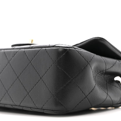 Chanel Lambskin Quilted Mini Rectangular Flap Black 10 of 12