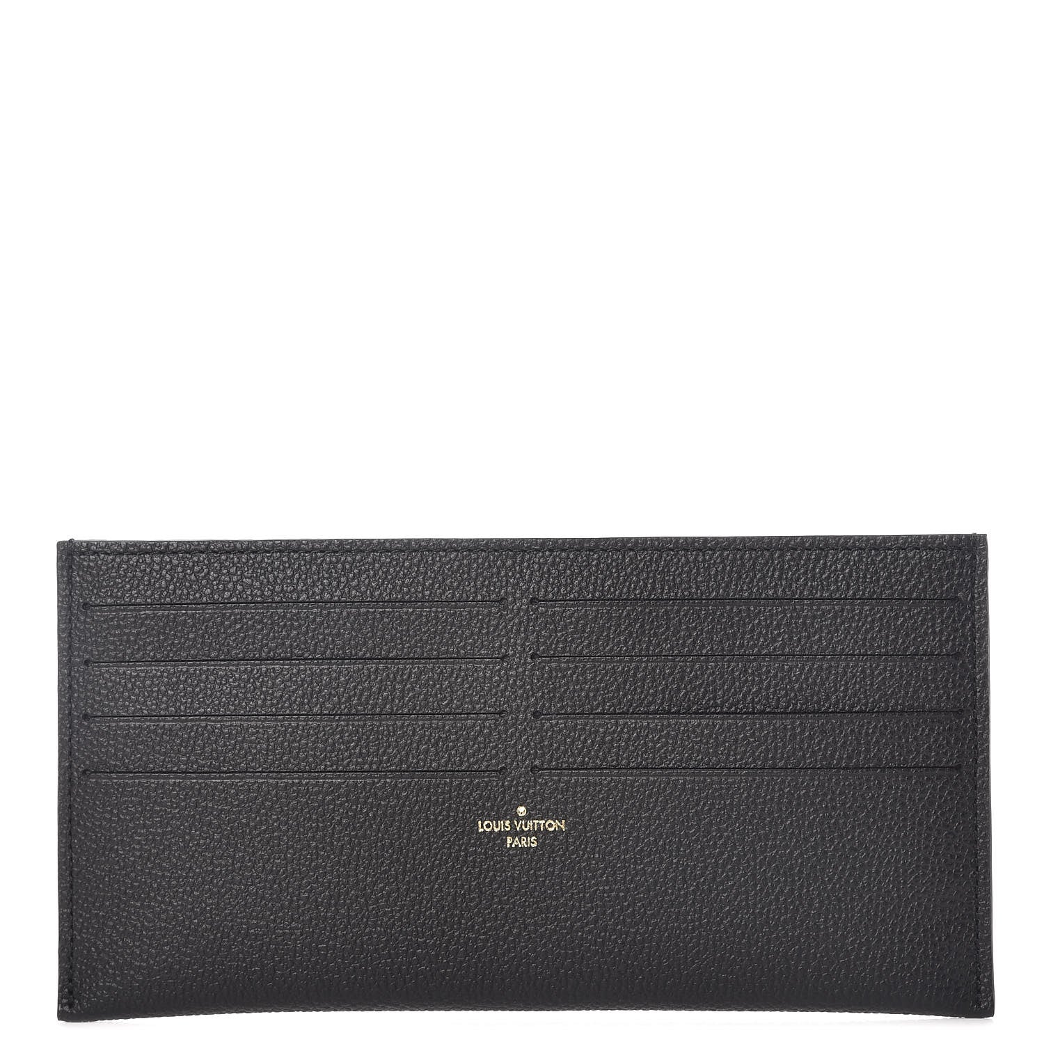 Louis Vuitton Calfskin Felicie Chain Wallet Card Holder Insert Black 1 of 6