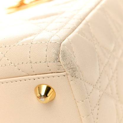 Christian Dior Lambskin Cannage Large Lady Dior White 11 of 11
