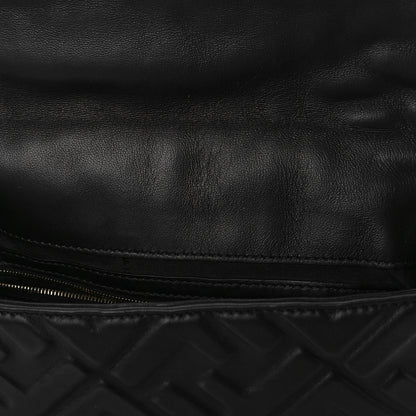Fendi Nappa FF 1974 Embossed Baguette Black 7 of 9