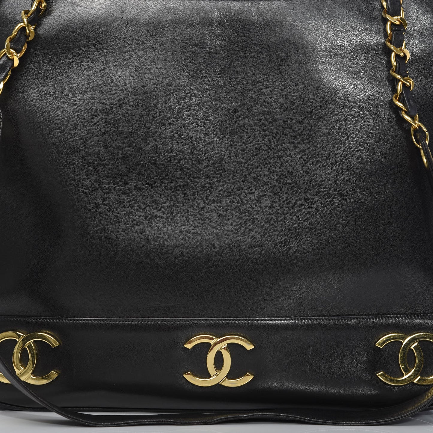 Lambskin CC Shoulder Bag Black
