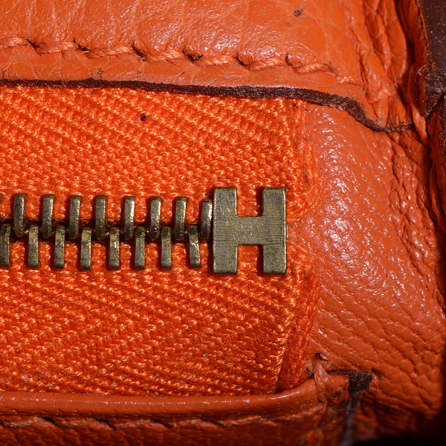 Hermes Taurillon Clemence Kelly Retourne 28 Orange 21 of 23