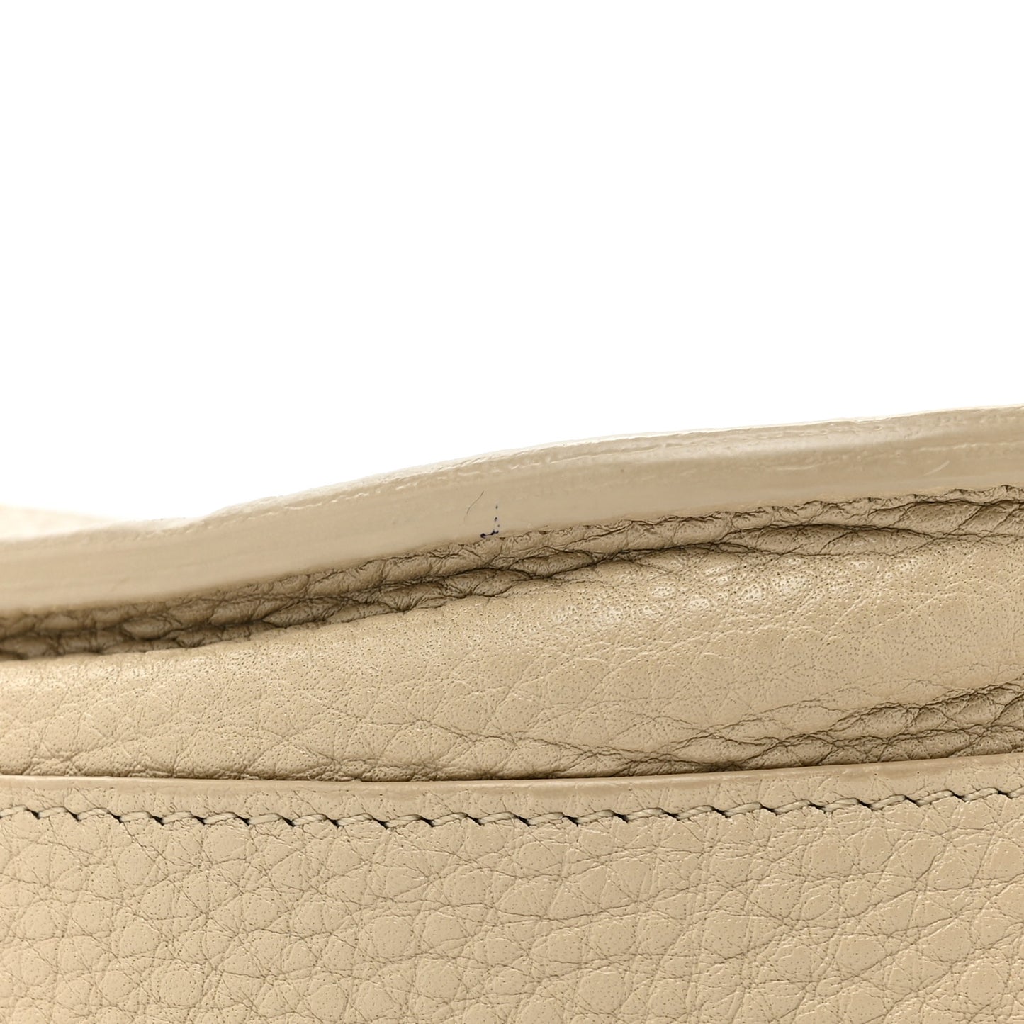 Grained Calfskin Medium Bobby Flap Beige