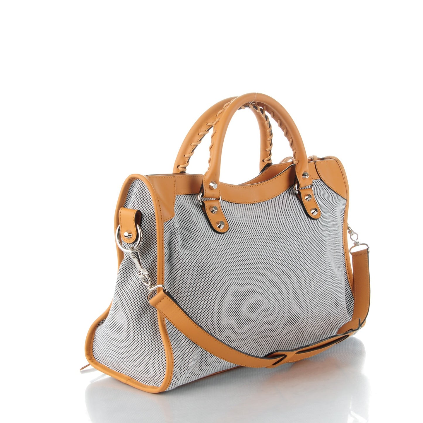 Calfskin Twill Perforated Classic Hardware City Tan