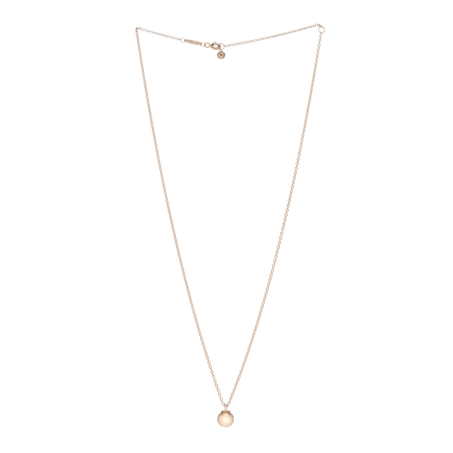 Tiffany 18K Rose Gold 8mm HardWear Ball Pendant Necklace 3 of 4