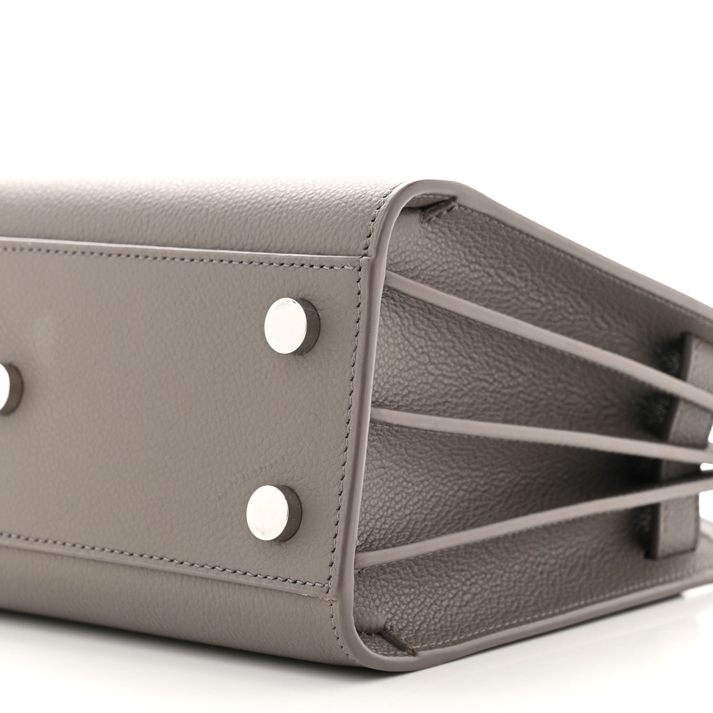 Grained Calfskin Nano Sac De Jour Fog