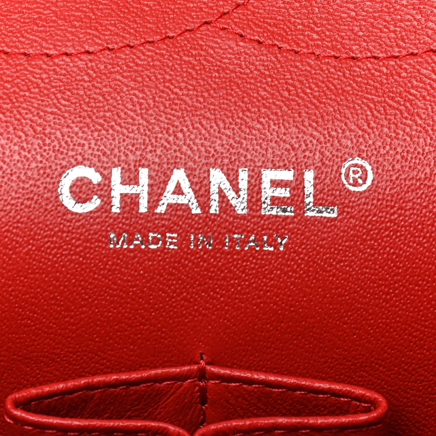 Chanel Lambskin Quilted Jumbo Double Flap Red 6 of 9