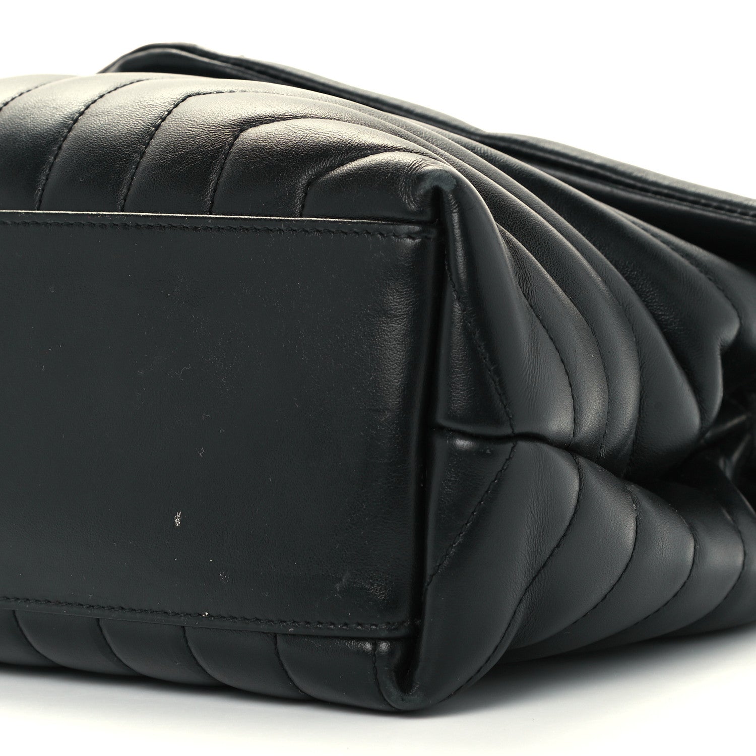 Saint Laurent Calfskin Y Quilted Monogram Medium Loulou Chain Satchel Black 6 of 11