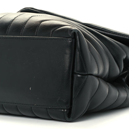 Saint Laurent Calfskin Y Quilted Monogram Medium Loulou Chain Satchel Black 6 of 11