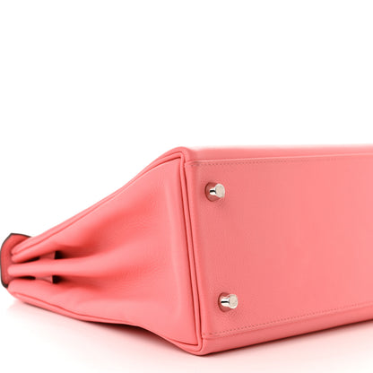 Hermes Evercolor Verso Kelly Retourne 28 Rose D'ete Terre Battue 9 of 11