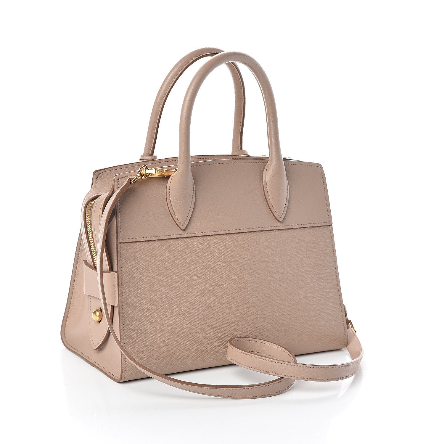 Prada Saffiano City Calf Small Esplanade Tote Cammeo 2 of 9