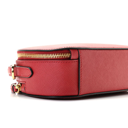 Prada Saffiano Lux Odette Crossbody Fuoco 8 of 9