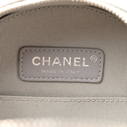 Chanel Metallic Glazed Calfskin Round As Earth Evening Bag Silver 6 of 10