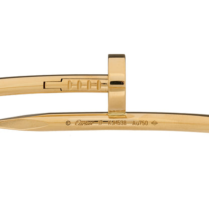 Cartier 18K Yellow Gold Juste Un Clou Bracelet 17 3 of 4
