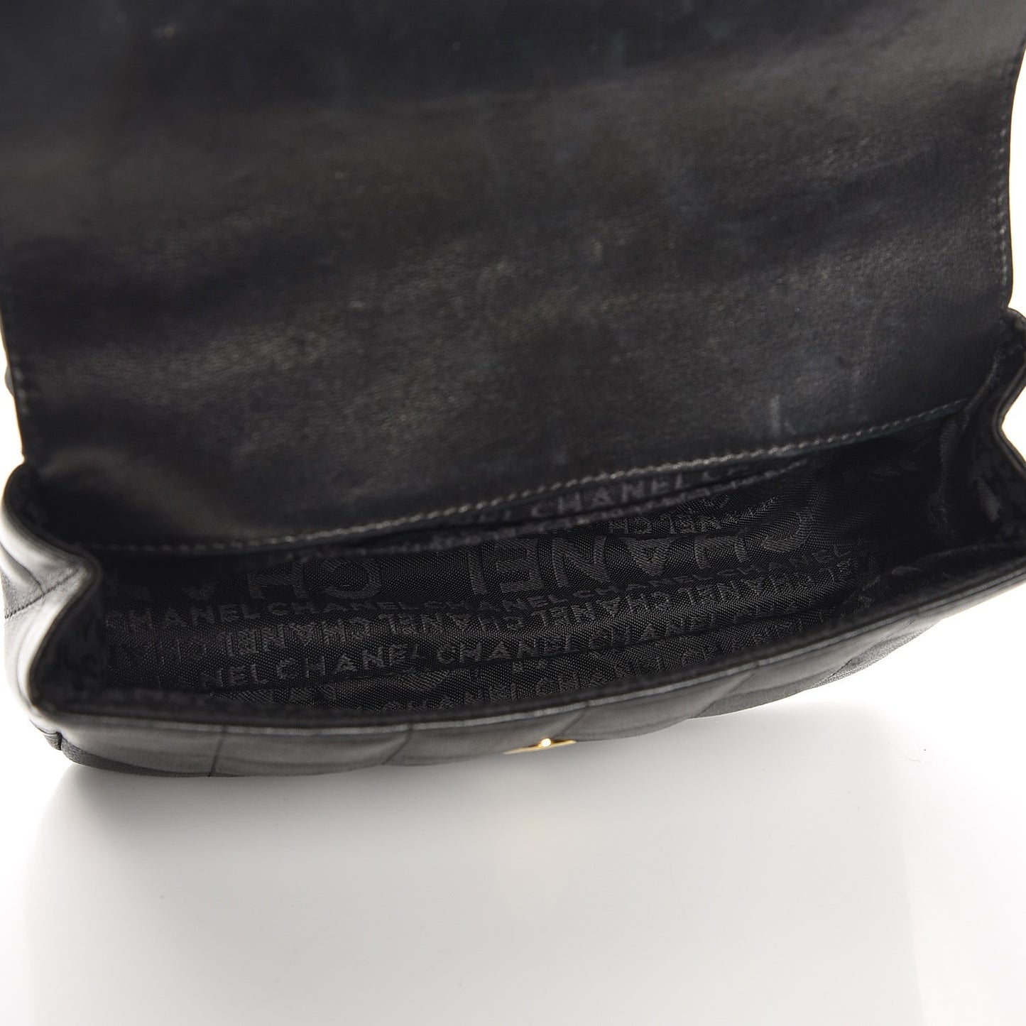 Lambskin Quilted Mini Chocolate Bar Camellia Flap Black