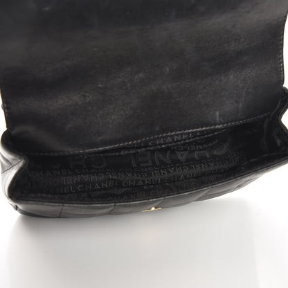 Chanel Lambskin Quilted Mini Chocolate Bar Camellia Flap Black 5 of 8