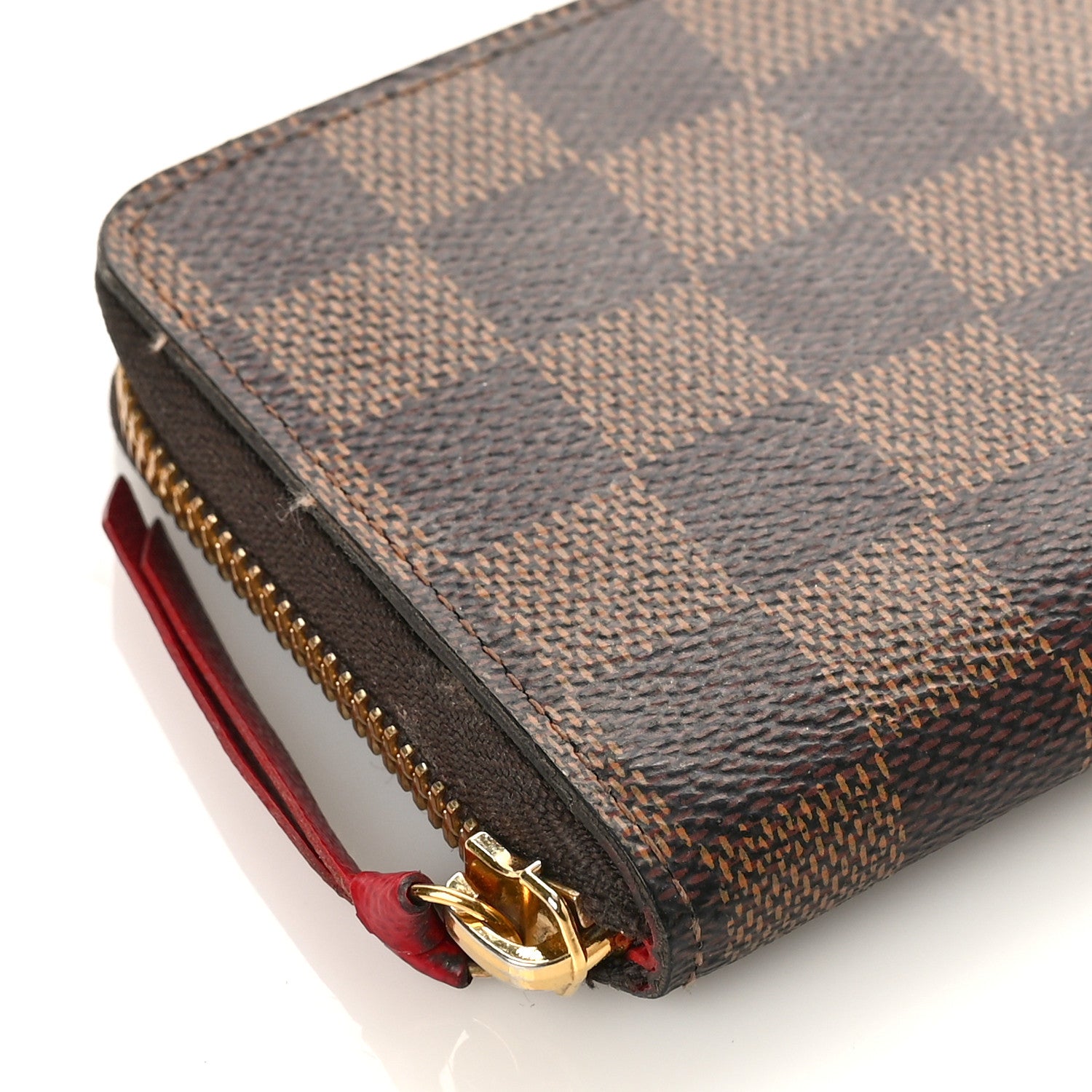 Louis Vuitton Damier Ebene Clemence Wallet Cherry 7 of 11