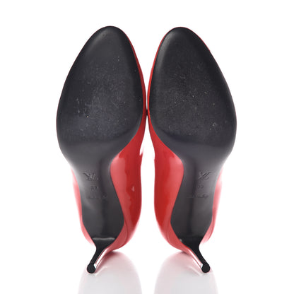 Louis Vuitton Patent Calfskin Betty Pumps 39 Red 7 of 12