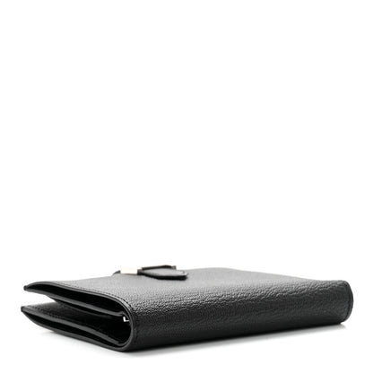 Hermes Chevre Mysore Bearn Compact Wallet Black 4 of 6