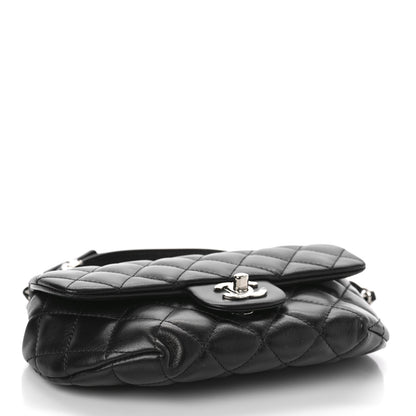 Chanel Calfskin Quilted CC Uniform Flap Belt Bag Black 4 of 9