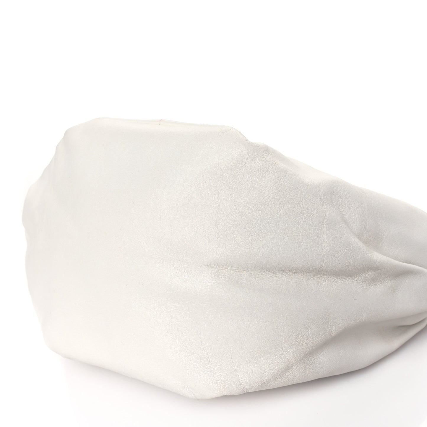 Calfskin Teen Double Knot Hobo White