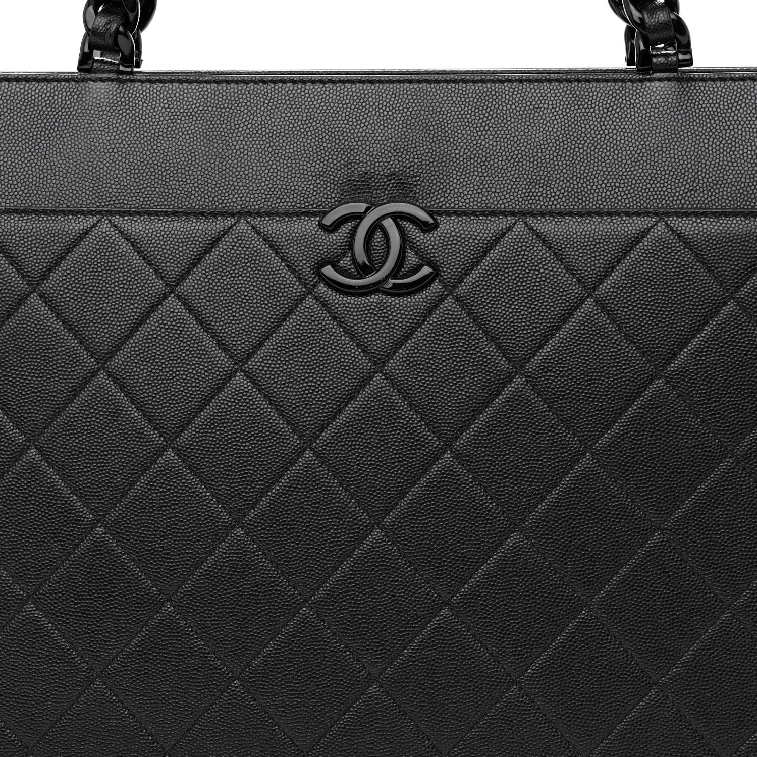 Chanel Caviar Quilted My Everything Large Shopping Tote Black 8 of 10
