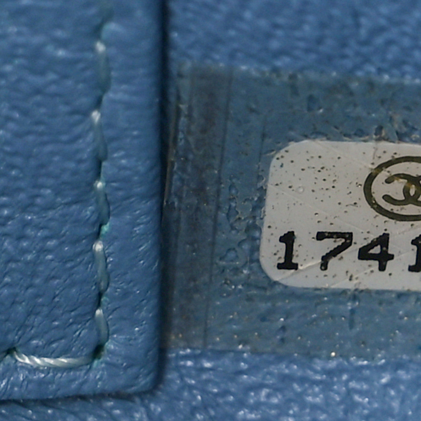 Patent Quilted Extra Mini Flap Light Blue