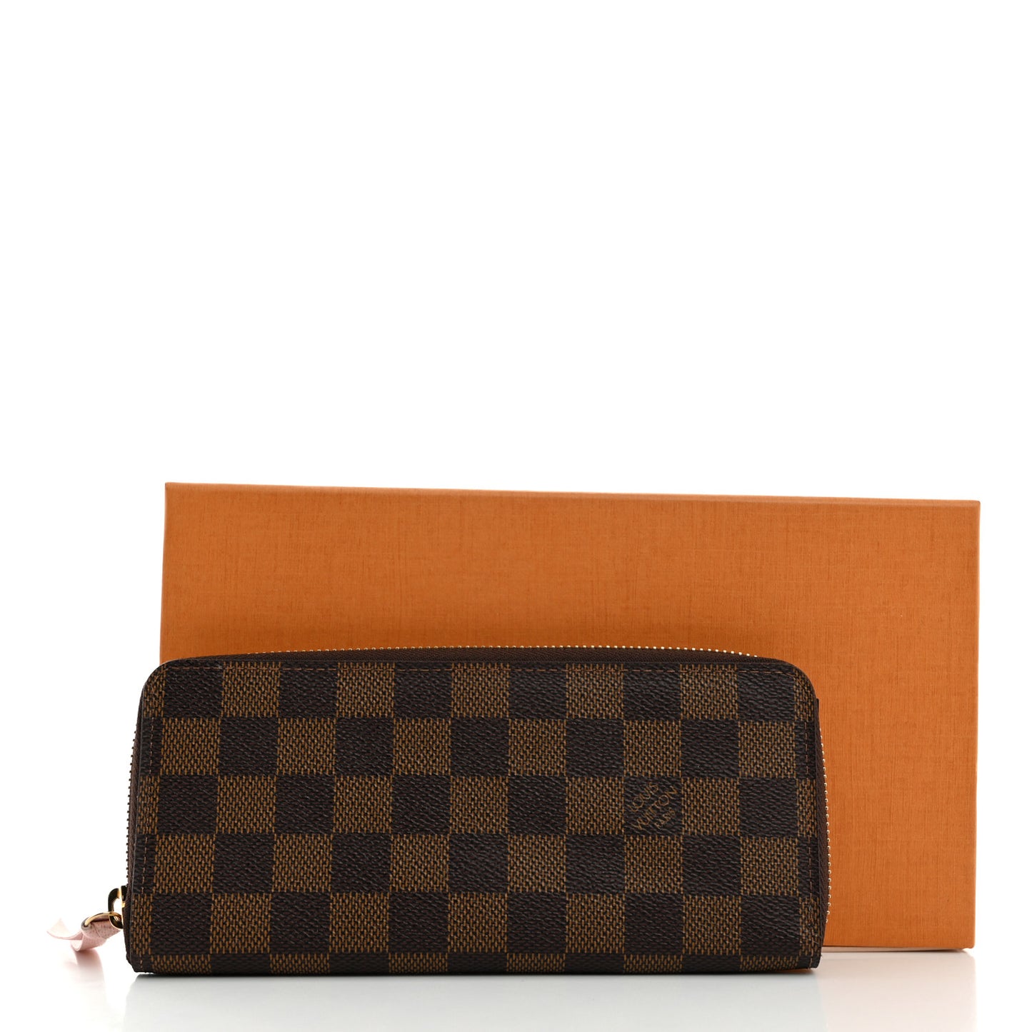 Damier Ebene Clemence Wallet Rose Ballerine