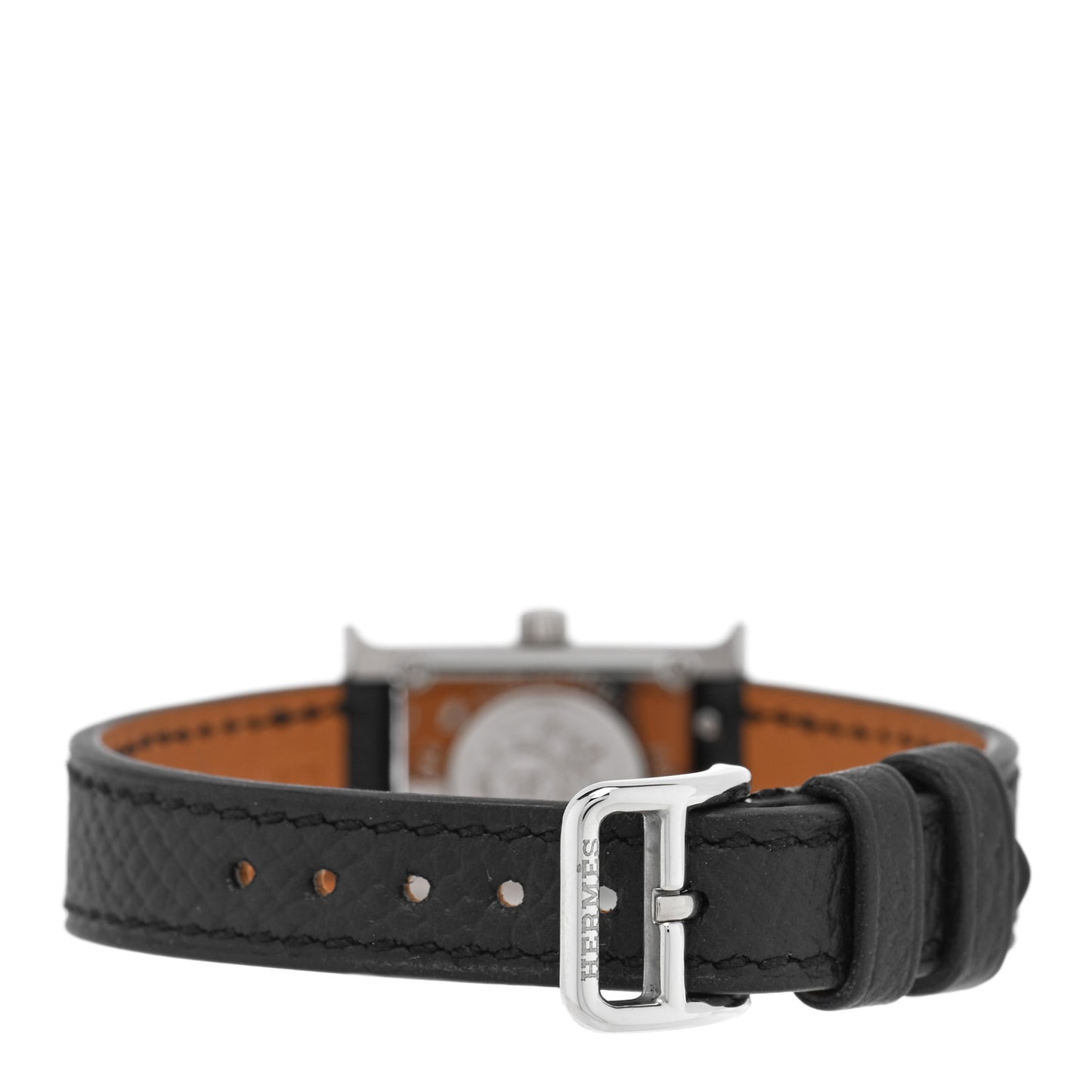 Stainless Steel Epsom 17.2mm Heure H Hour Quartz Watch Noir