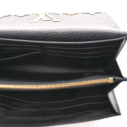 Louis Vuitton Taurillon Embellished Capucines Long Wallet Black 5 of 7