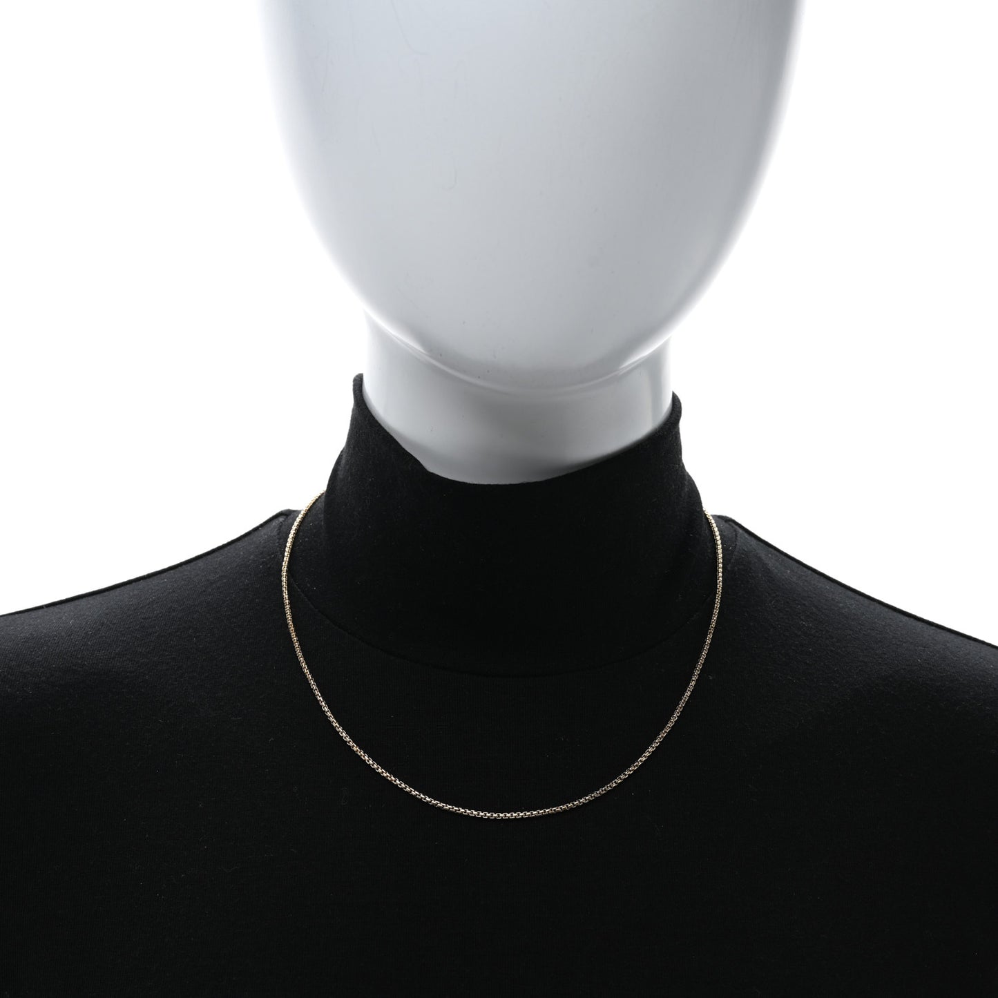 18K Yellow Gold 1.7mm Box Chain Necklace