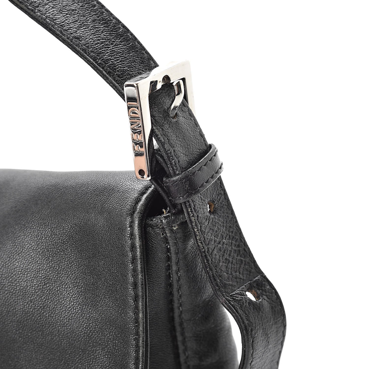Fendi Calfskin Baguette Black 19 of 20