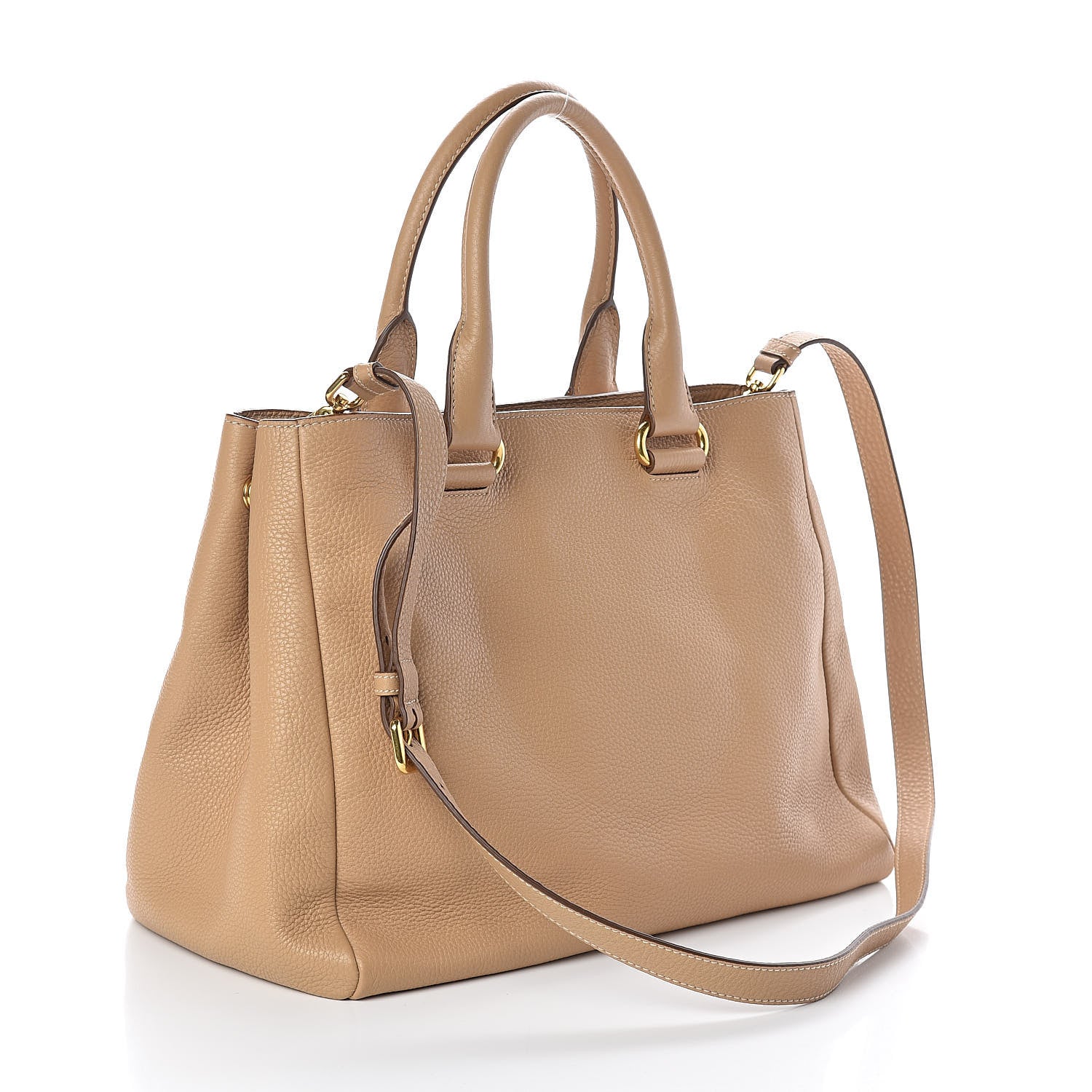 Prada Vitello Phenix Shopping Bag Sabbia 3 of 9