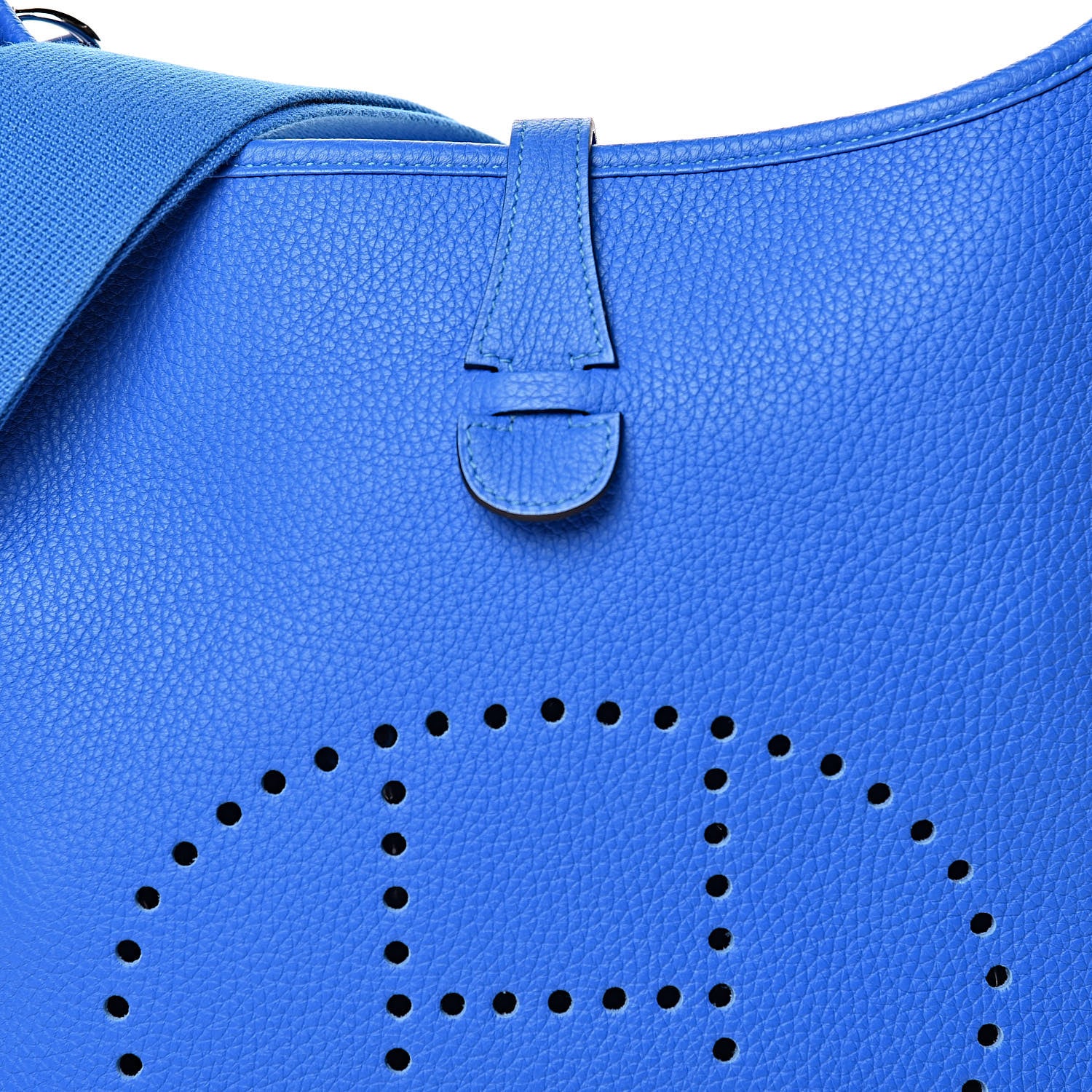 Hermes Taurillon Clemence Evelyne III PM Bleu Hydra 10 of 11