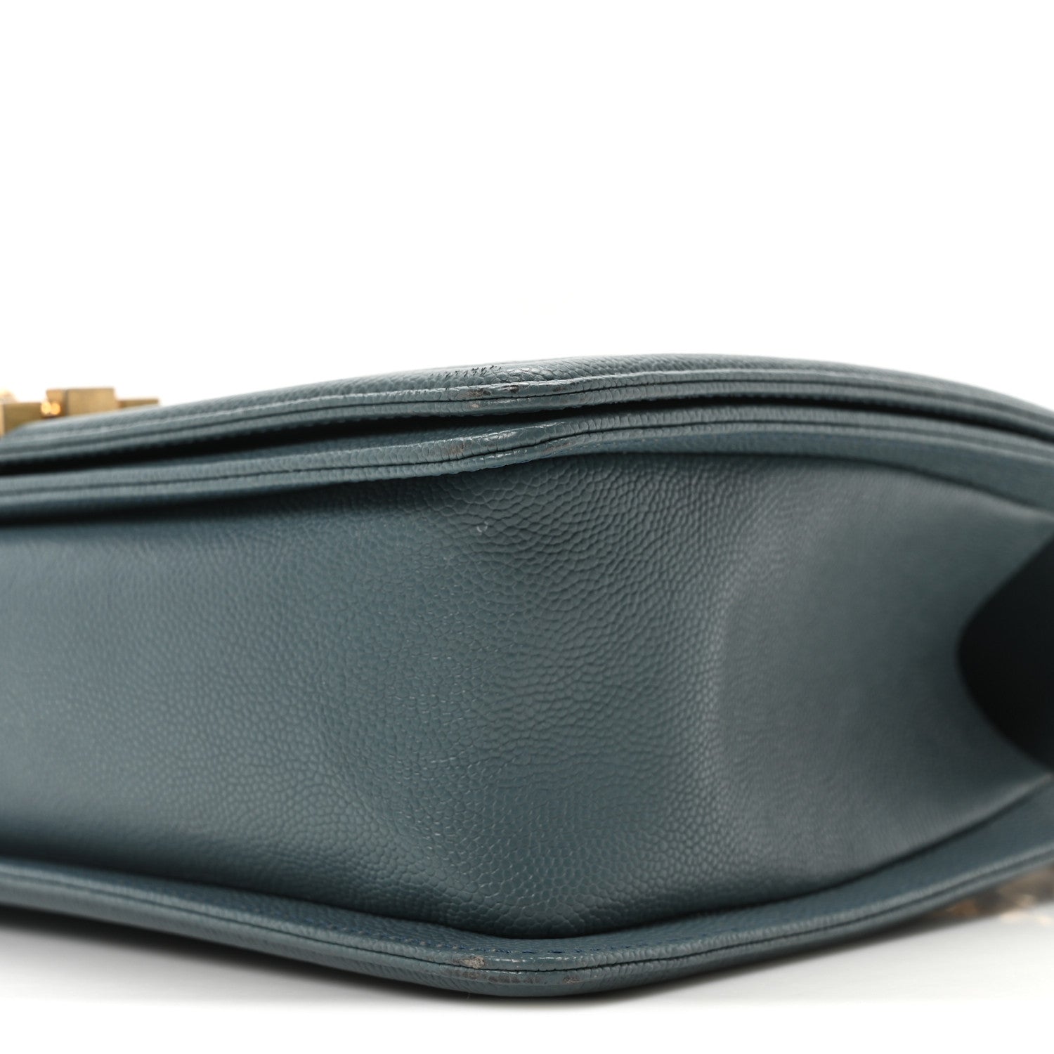 Chanel Caviar Quilted New Medium Boy Flap Blue 10 of 10