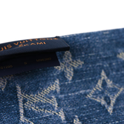 Louis Vuitton LV X TM Silk Monogram Cerises Bandeau Denim Blue 4 of 4