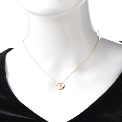 Cartier 18K Yellow Gold Diamond Mother of Pearl XS Amulette de Cartier Pendant Necklace 2 of 7