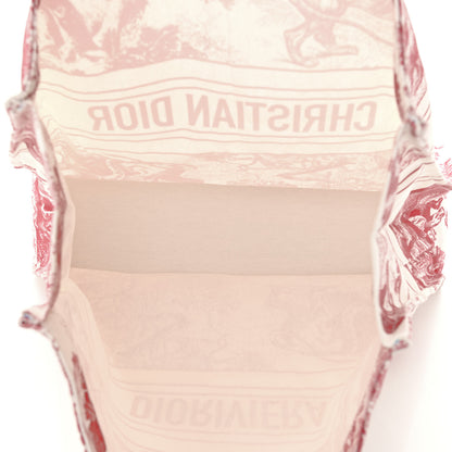 Christian Dior Straw Dioriviera Tote Red 5 of 12