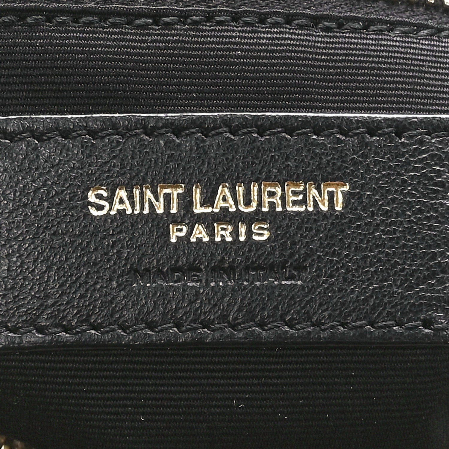 Saint Laurent Suede Y Quilted Monogram Medium Loulou Chain Satchel Taupe 7 of 12