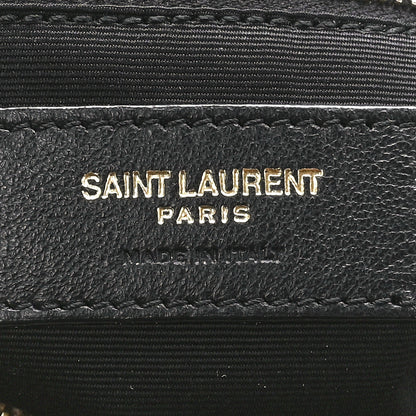 Saint Laurent Suede Y Quilted Monogram Medium Loulou Chain Satchel Taupe 7 of 12