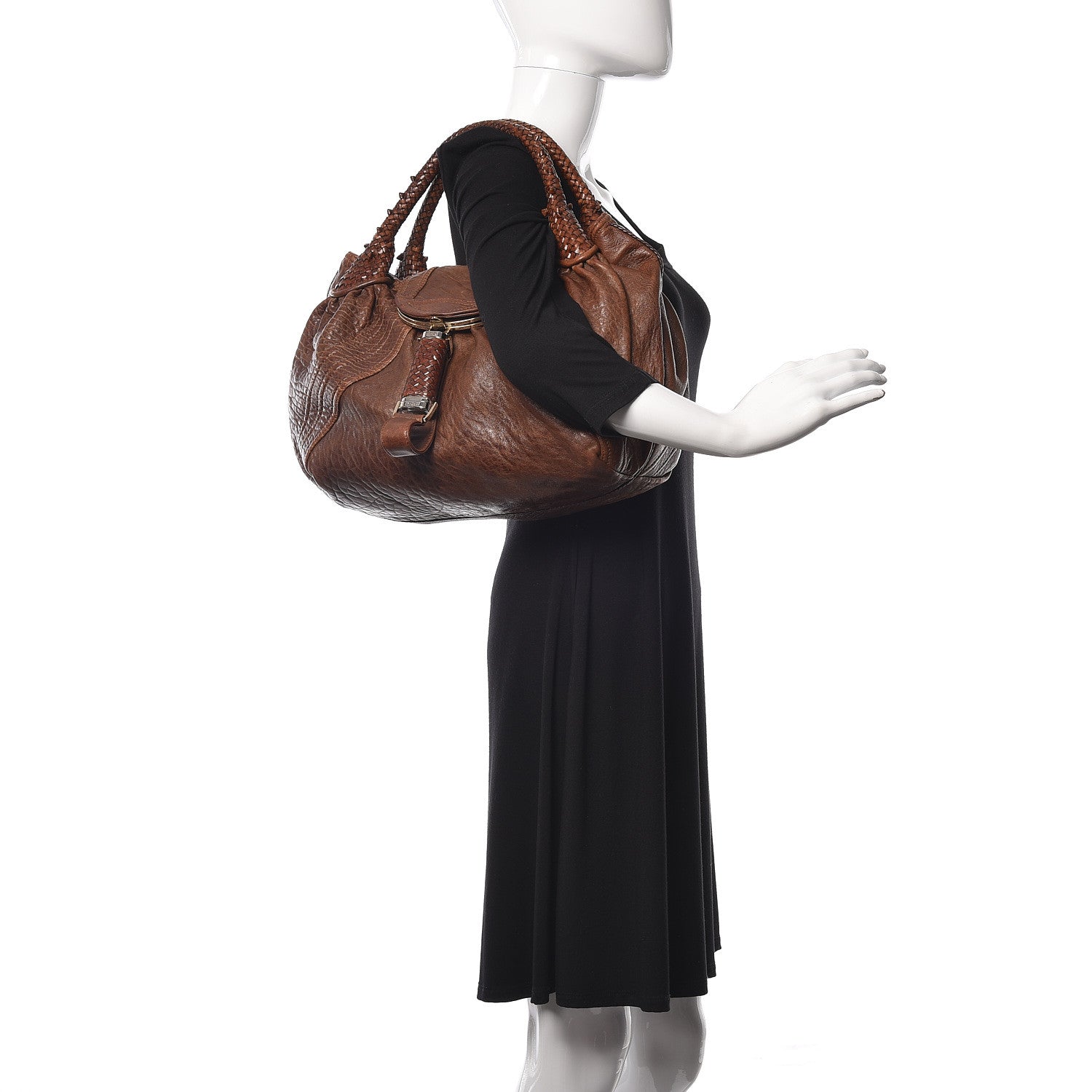Fendi Nappa Nuvolata Spy Cognac 2 of 16