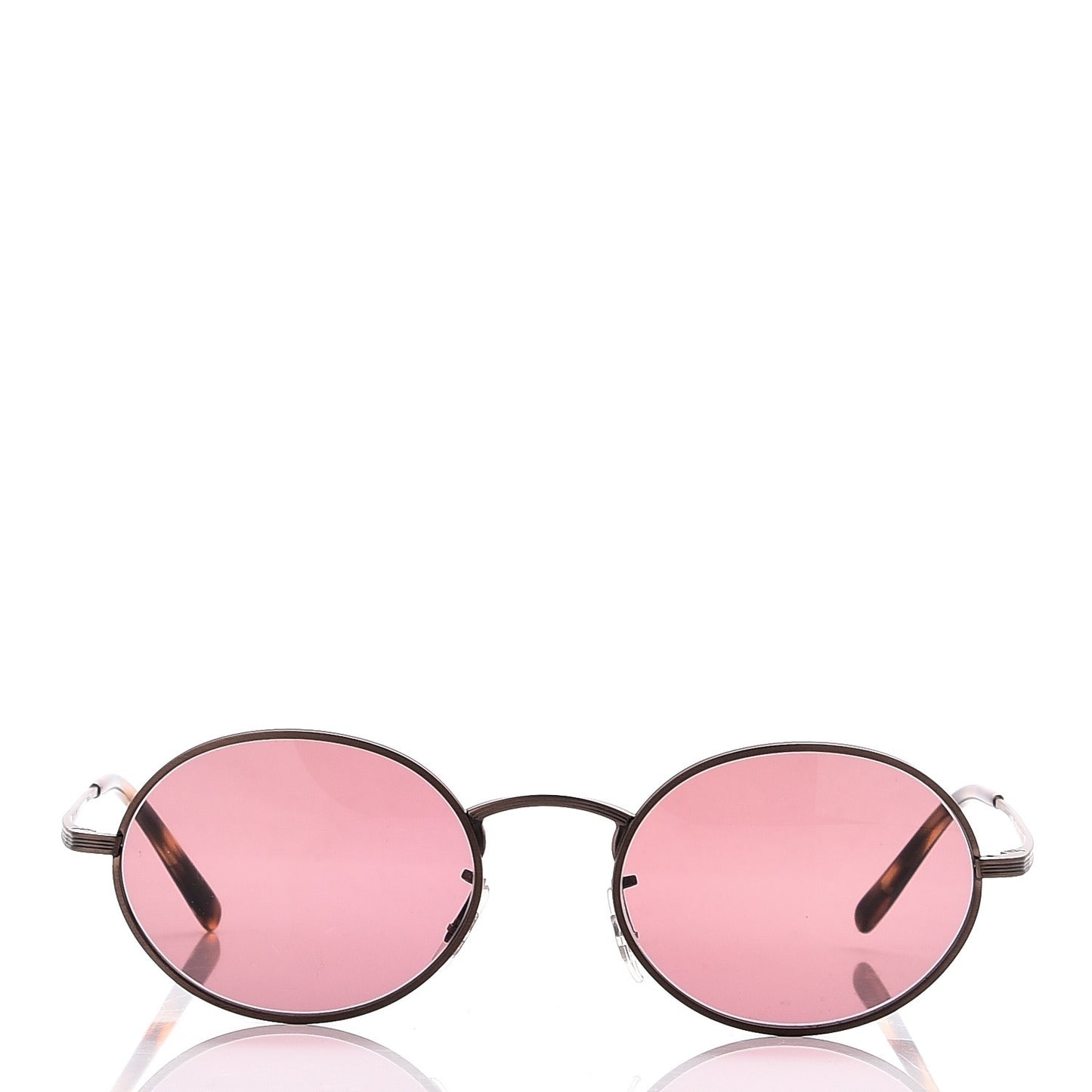 The Row Empire Suite Oval Sunglasses Bronze Purple