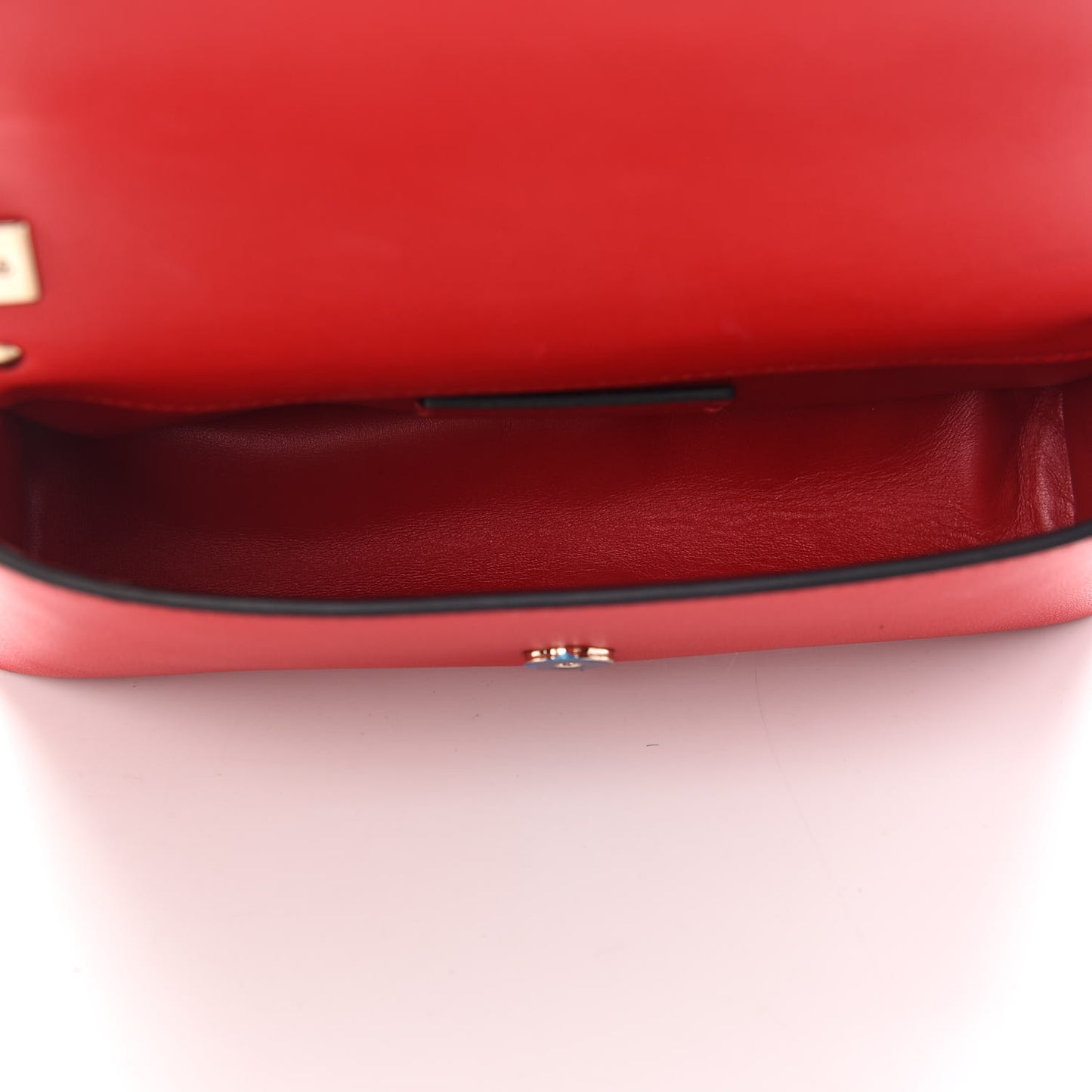 Calfskin Rockstud Crossbody Bag Red