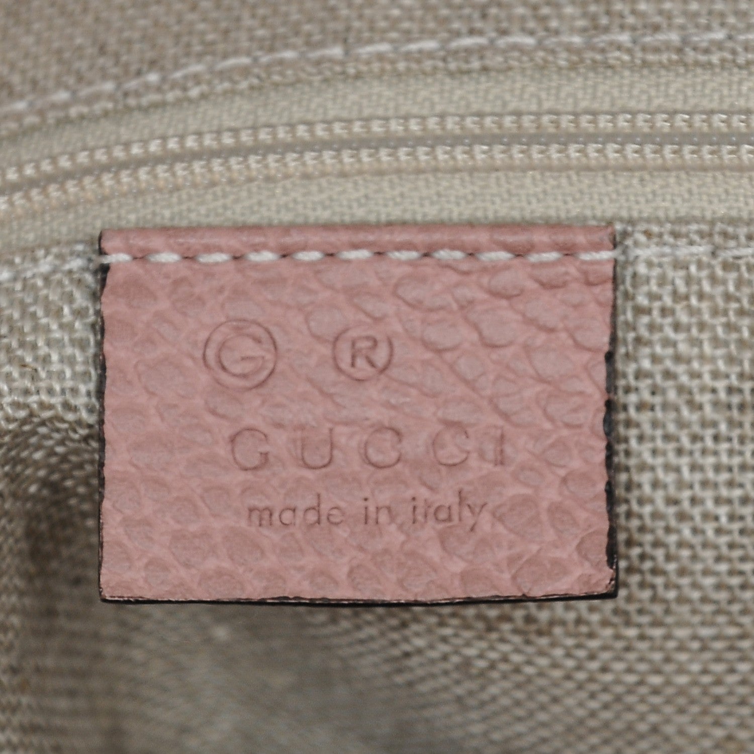 Gucci Monogram Bree Zippered Tote Beige Soft Pink 6 of 6