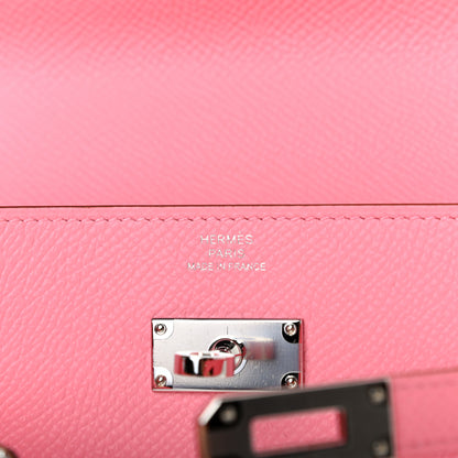 Hermes Epsom Kelly Wallet To Go Rose Confetti 6 of 8