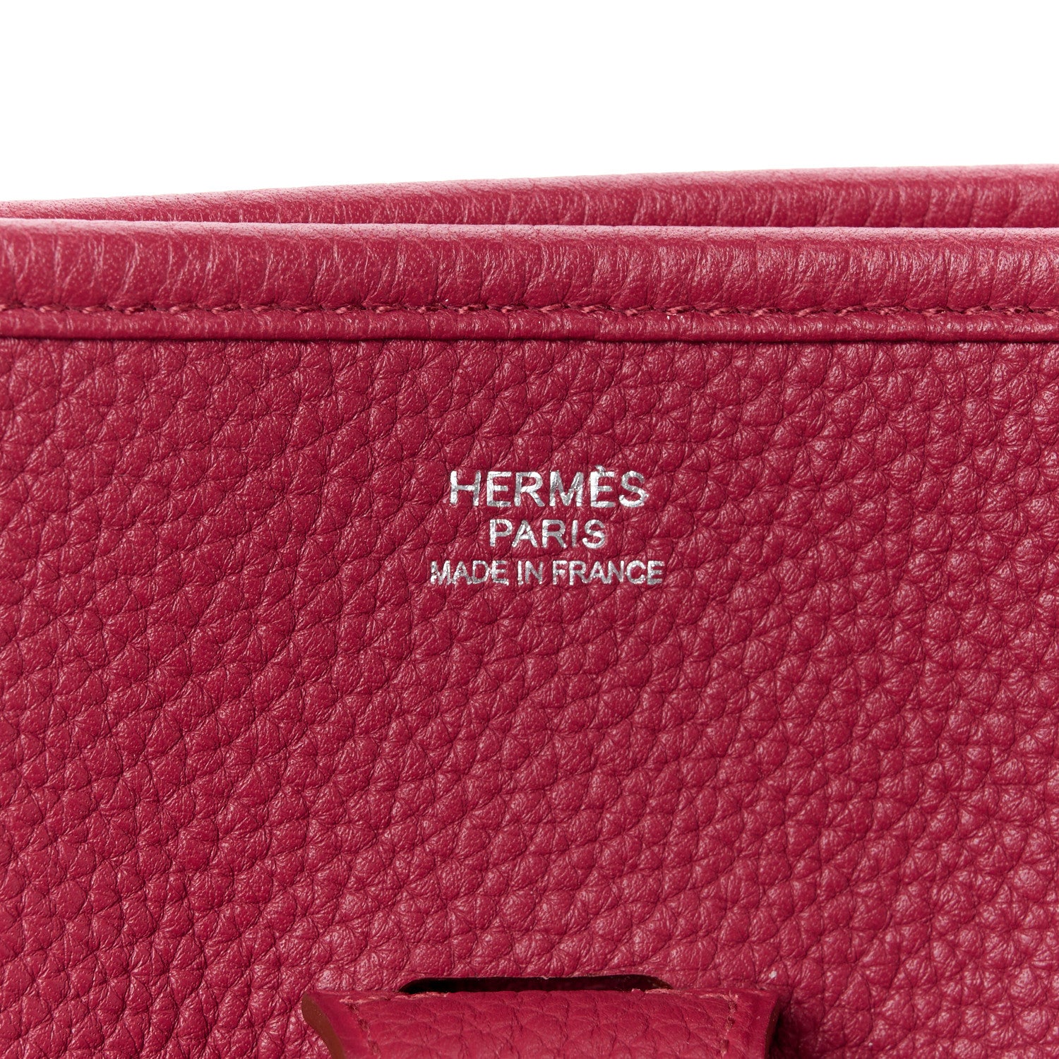 Hermes Taurillon Clemence Evelyne III GM Rubis 6 of 13