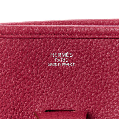 Hermes Taurillon Clemence Evelyne III GM Rubis 6 of 13