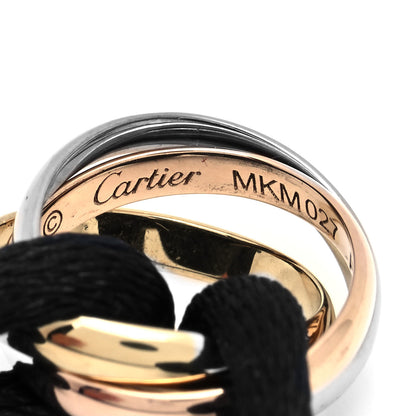 Cartier 18K Pink Yellow White Gold Trinity Adjustable Cord Bracelet Black 3 of 3