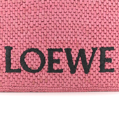 Loewe X PAULA'S IBIZA Raffia Font Tote Sunset Pink 6 of 10